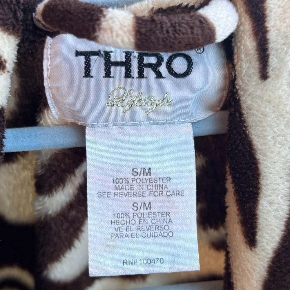 Zebra Print Women's Robe - Picture 5 of 7